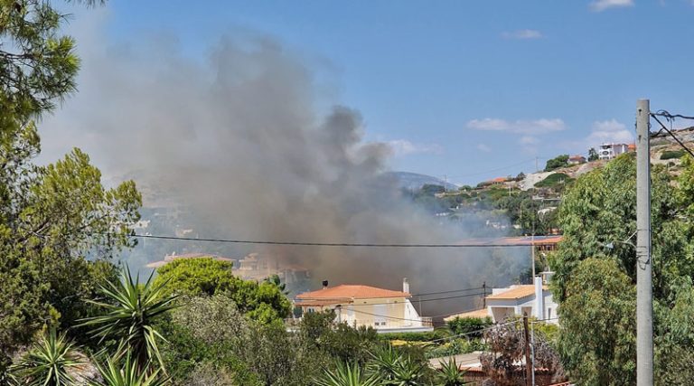 Φωτιά στο Λαγονήσι! Κινδυνεύουν σπίτια (φωτό και βίντεο)