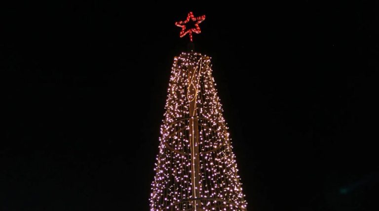 Άναψε το Χριστουγεννιάτικο δέντρο στον Ωρωπό